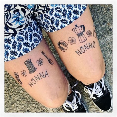 Ricordarsi dei nonni, con un tatuaggio. 48 opzioni。